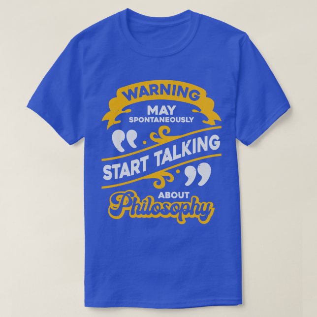 Funny Philosophy Student Lecturer Gift T Shirt (Design framsida)