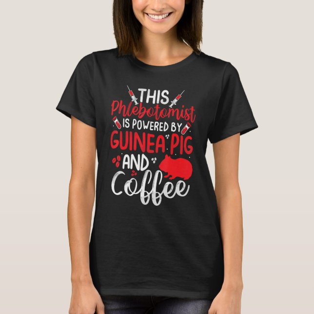 Funny Phlebotomy Phlebotomist Funny Guinea Gris Lo T Shirt (Framsida)