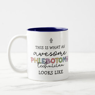 Funny Phlebotomy Technician fantastisk PBT Två-Tonad Mugg