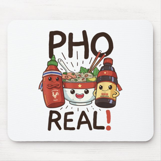 Funny Pho ThreadCo. Roligt Vietnamese Pho Noodle S Musmatta (Framsidan)