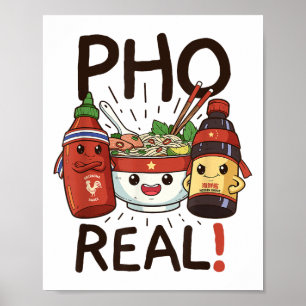 Funny Pho ThreadCo. Roligt Vietnamese Pho Noodle S Poster