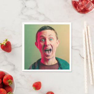 Funny Photo Birthday Celebrant Pappersservett