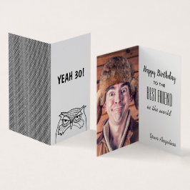 Funny Photo Birthday Kort