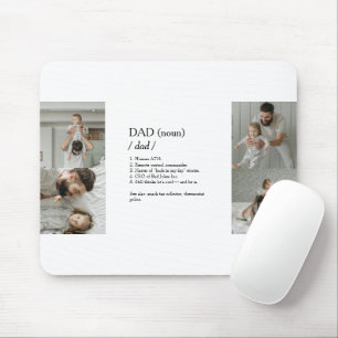 Funny Photo Collage Mousepad med Pappa-definitione Musmatta