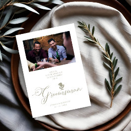 Funny Photo Frieri Card Bröllop Groomsman
