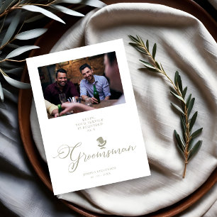 Funny Photo Frieri Card Bröllop Groomsman