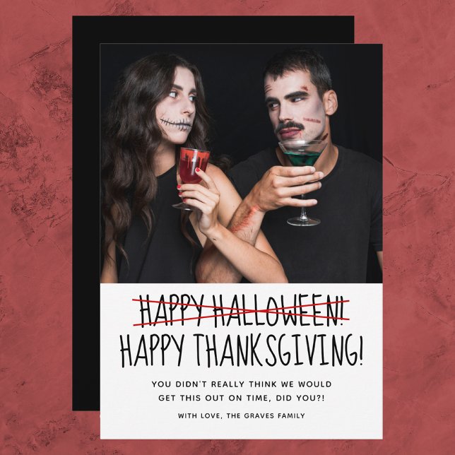 Funny Photo Happy halloween Card (Skapare uppladdad)