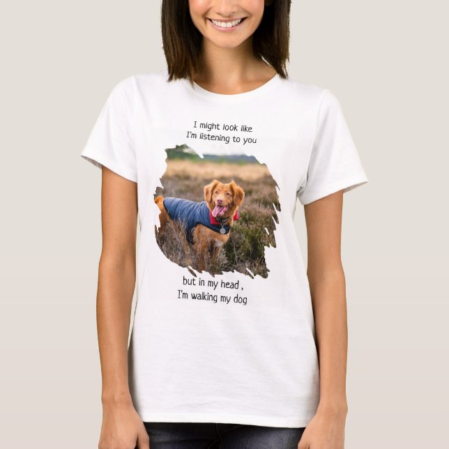 Funny Photo Hund Mamma T Shirt (Framsida)