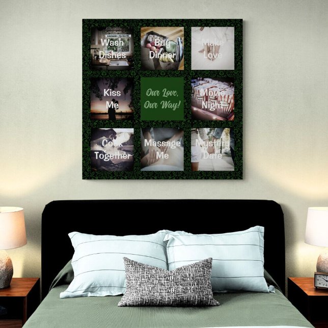 Funny Photo Personlig Gifts for Make Grönt Canvastryck (Funny Photo Personalized Gifts for Husband)
