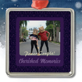 Funny Photo Personlig Gifts for Make Violet Julgransprydnad Metall