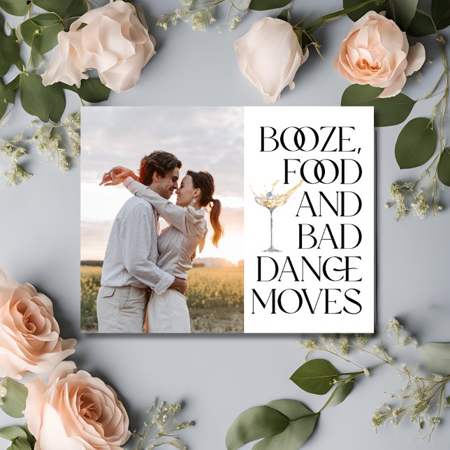 Funny Photo QR-kod Bröllop spara datum Meddelande (Funny Photo QR Code Wedding Save the Date)