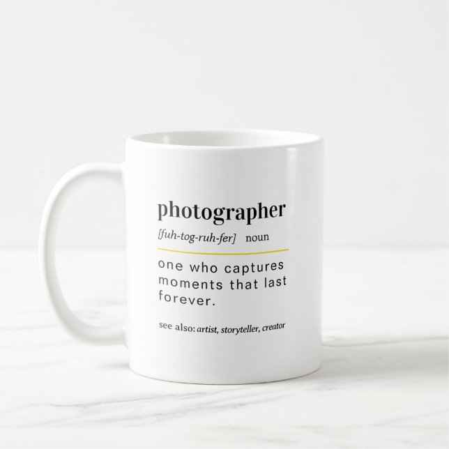 Funny photographer Gift Coffee Mug Kaffemugg (Vänster)