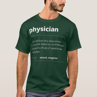 Funny Physician Gift Funny Definition Job Cool Phy T Shirt