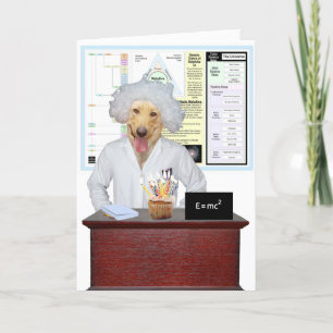 Funny Physics Lab Birthday Hälsning Kort