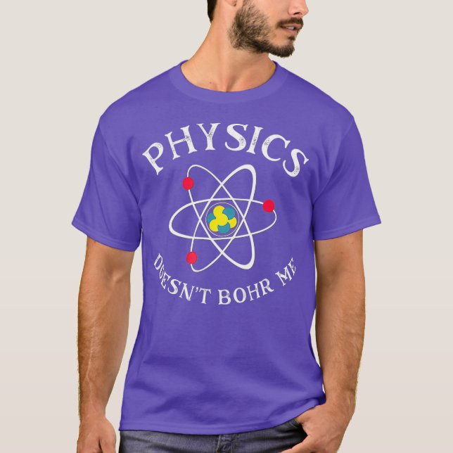 Funny Physics Nerd Science Geek Quantum Physics T Shirt (Framsida)