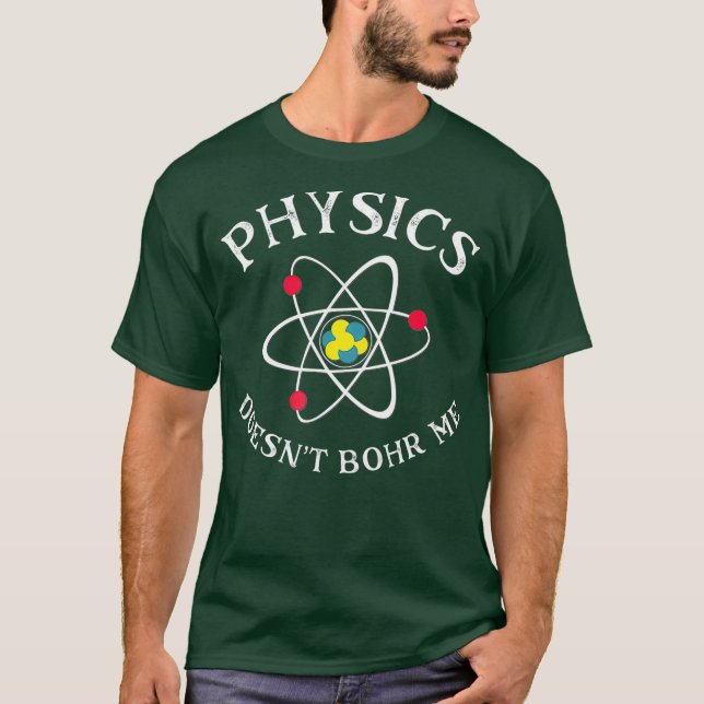 Funny Physics Nerd Science Geek Quantum Physics T Shirt (Framsida)