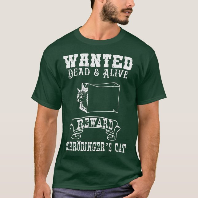 Funny Physics Quantum Mechanics Science Joke T Shirt (Framsida)