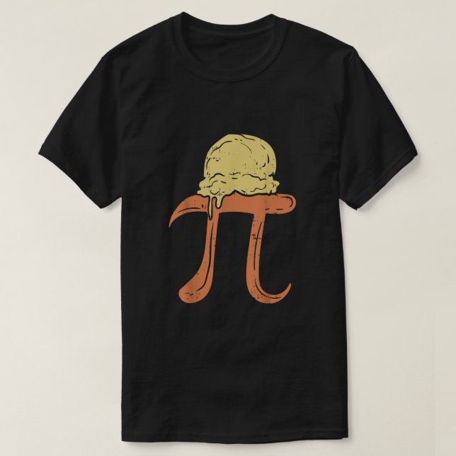 Funny Pi A La Mode Shirt Paj Ice Cream Math Day fo T (Design framsida)
