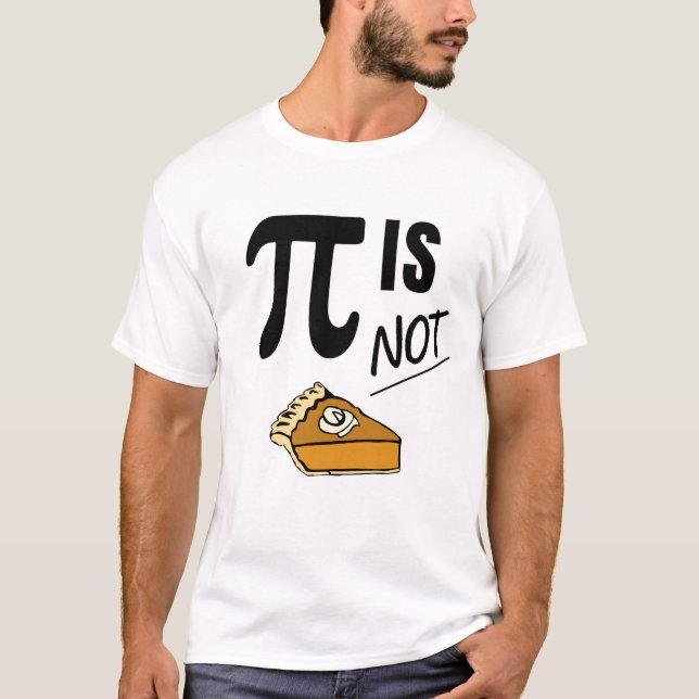 Funny Pi är inte Paj T Shirt (Framsida)