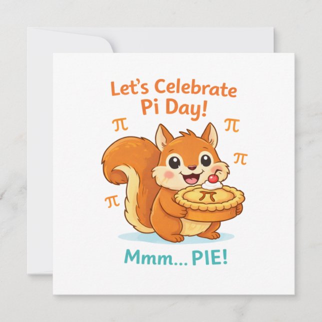 Funny Pi Day Animal with Pie – Math Lover Gift (Framsida)