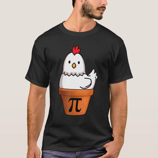 Funny Pi Day Chicken Pot Pi Math 3 14 T Shirt (Framsida)