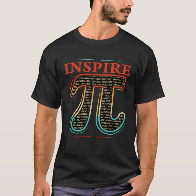 Funny Pi Day Geometry Algebra Math Älskare Inspire T Shirt (Framsida)