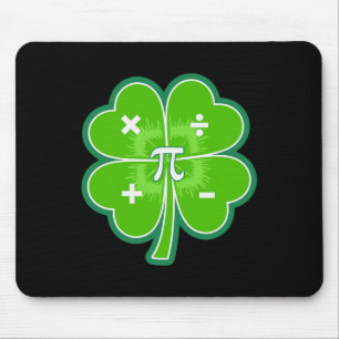 Funny Pi Day Math Patricks Day Tur Shamrock Grönt Musmatta