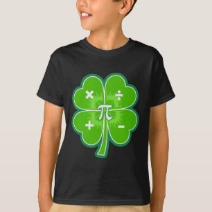 Funny Pi Day Math Patricks Day Tur Shamrock Grönt T Shirt