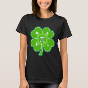 Funny Pi Day Math Patricks Day Tur Shamrock Grönt T Shirt