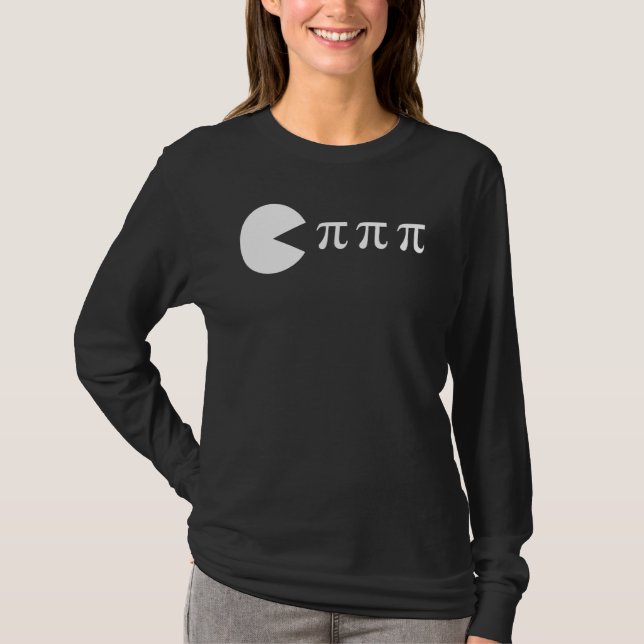 Funny Pi Day Math Science Ate Pi Symbol T Shirt (Framsida)