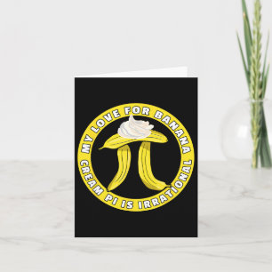 Funny Pi Day Pi Symbol Joke - Bynana Cream Paj Pun Kort