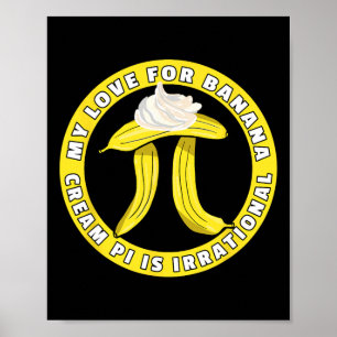 Funny Pi Day Pi Symbol Joke - Bynana Cream Paj Pun Poster