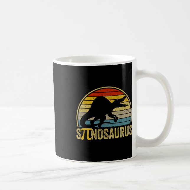 Funny Pi Day Pun - Spinosaurus Dinosaur Math Teach Kaffemugg (Höger)