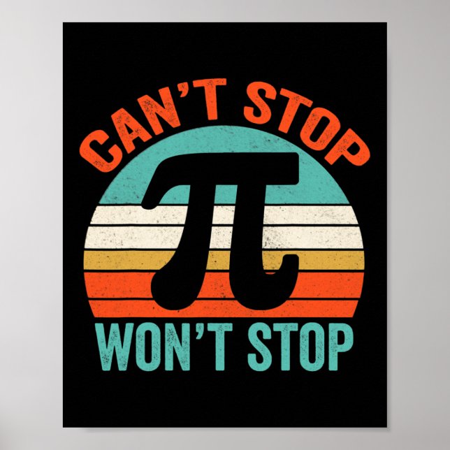 Funny Pi Day Shirts7 Poster (Framsidan)