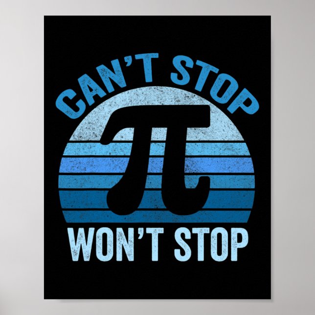 Funny Pi Day Shirts Poster (Framsidan)