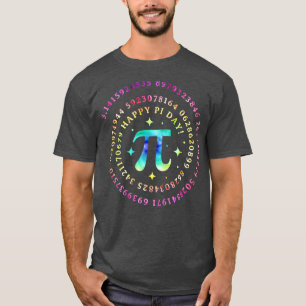 Funny Pi Day Spiral Pi Math Tie Dye Teacher Manar  T Shirt