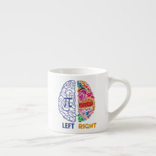 Funny Pi-Lämnat bromsad Höger Braed Espressomugg