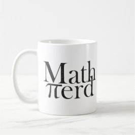 Funny Pi Math Nerd Science Teacher Black and White Kaffemugg