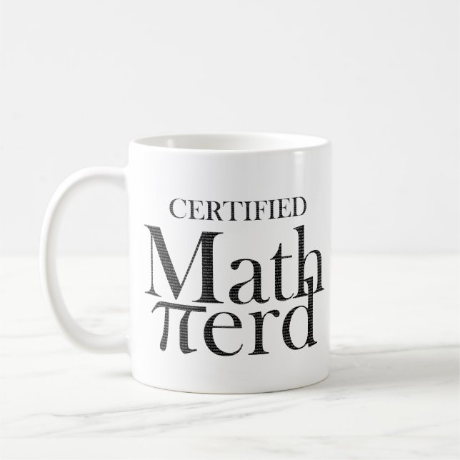 Funny Pi Symbol Math Nerd Geek STEM Teacher Kaffemugg (Vänster)
