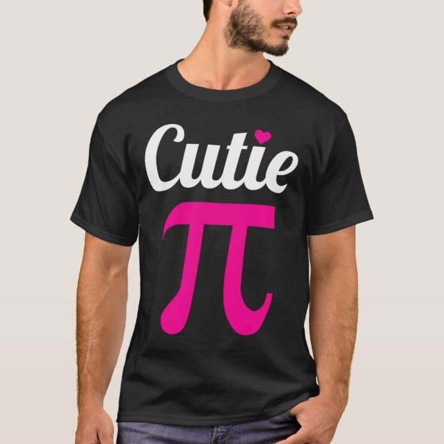 Funny Pi Symbol Shirt Cutie Pi National Pi Day Gif T Shirt (Framsida)
