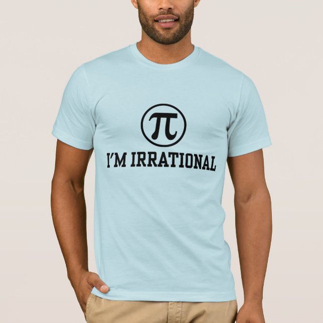 Funny Pi Tee Shirt (Framsida)
