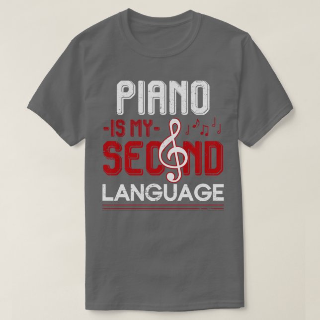 Funny Pianist Quote Piano T Shirt (Design framsida)