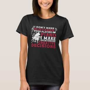 Funny Piano Music Novelty Gift För manar Women Key T Shirt