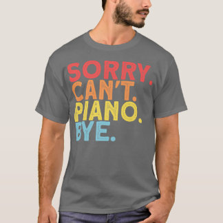 Funny Piano Player Music Älskare Retro Pianist Pre T Shirt
