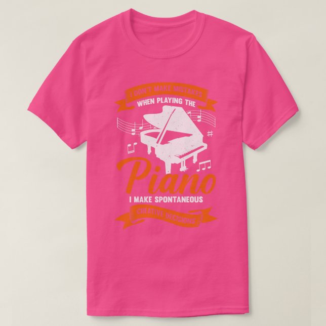 Funny Piano Player Music Pianist Gift T Shirt (Design framsida)