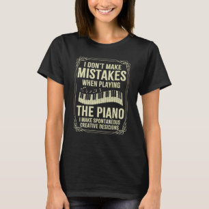 Funny Piano Tangentbord Pianist Music Musician Pia T Shirt
