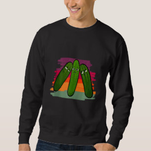 Funny Pickle Ansikte Lång Ärmad Tröja