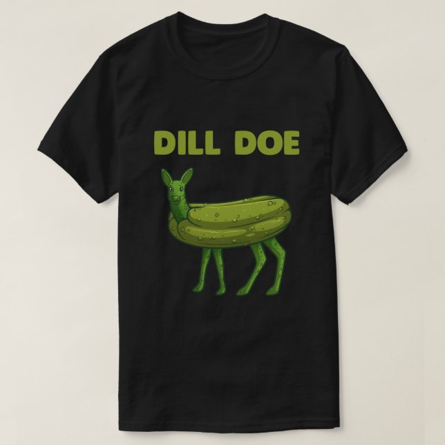 Funny Pickle Art Manar Women Dill Doe Hjort Grönt  T Shirt (Design framsida)