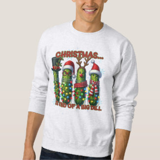 Funny Pickle Christmas Holiday Shirt  Lång Ärmad Tröja