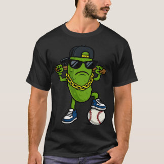Funny Pickle Cucumber Wear Sunglasses Baseball Lov T Shirt